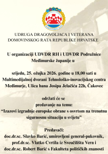 UDRUGA DRAGOVOLJACA I VETERANA DOMOVINSKOG RATA REPUBLIKE HRVATSKE